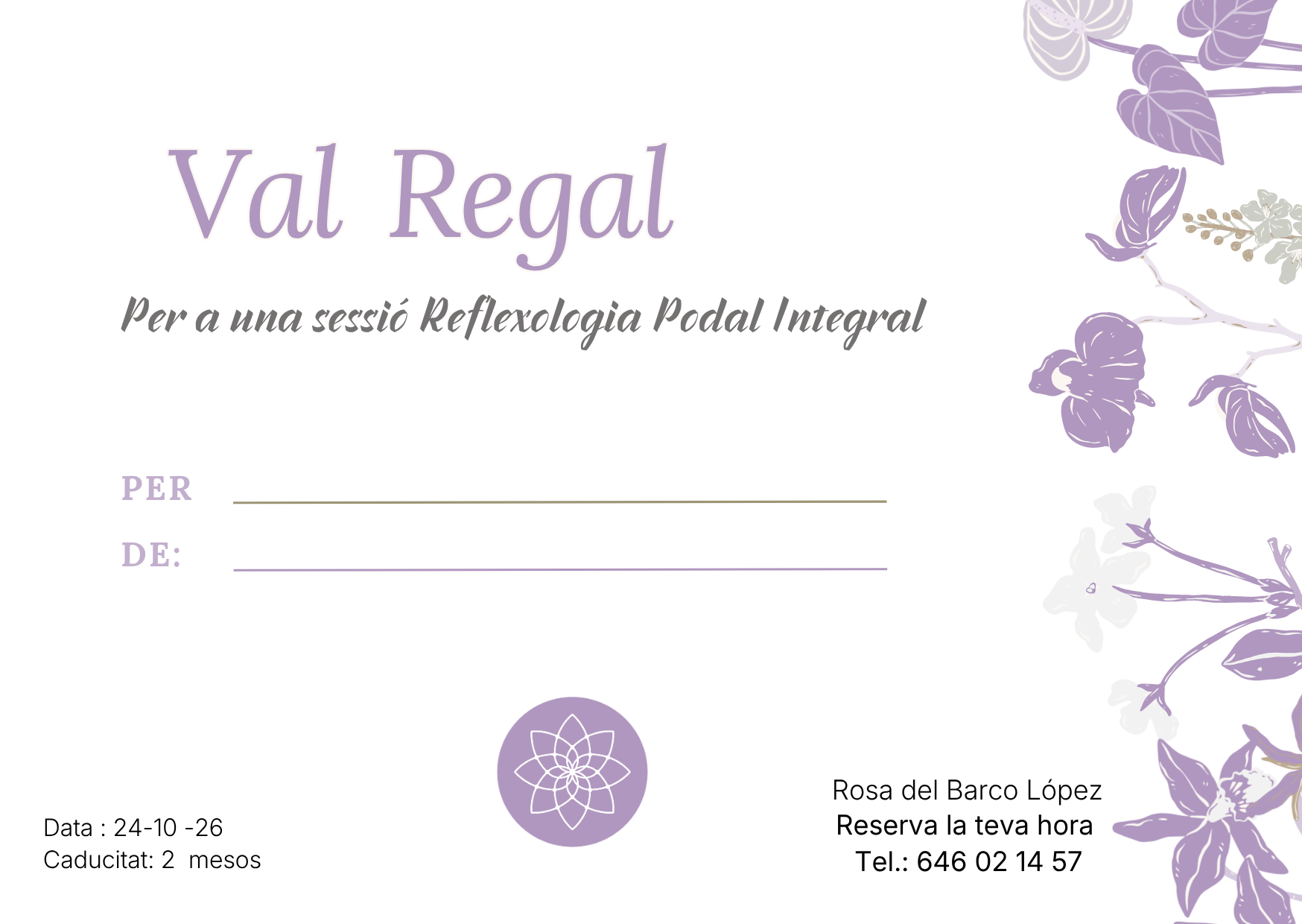 Tarjeta Regalo - Sesión de Reflexología - Imagen 3